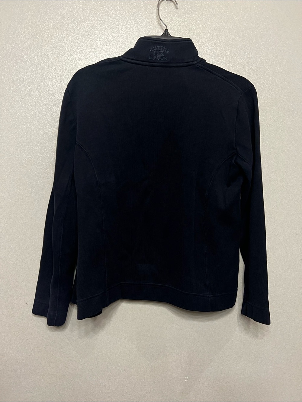 Cutter & Buck Women's Navy Zip-Front Bomber Jacket With a Logo - Picture 6 of 6